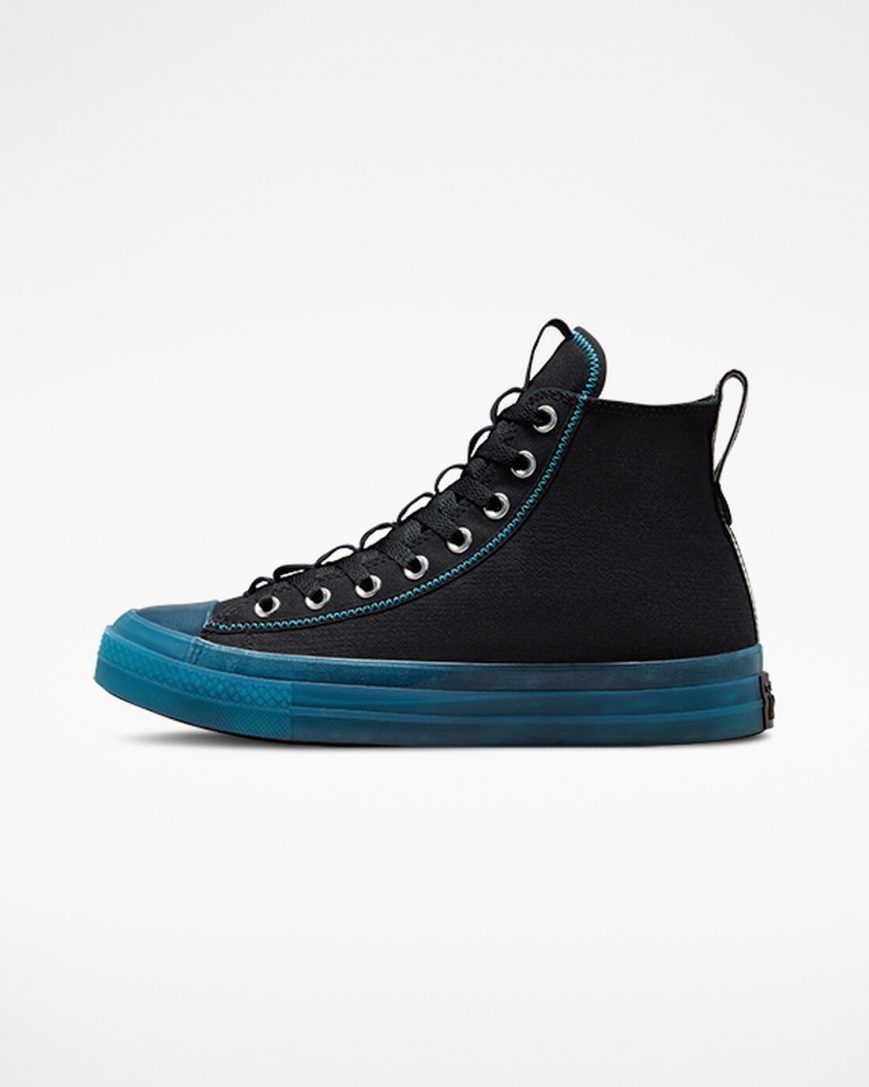 Zapatillas Altas Converse Chuck Taylor All Star CX Explore Mujer Negras Azules Blancas | PE E28PWL